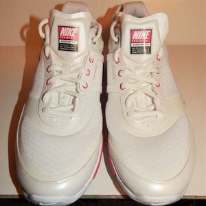 NEW Nike shoes women's athletic running 9.5 white Retro "Flywire" White Pink